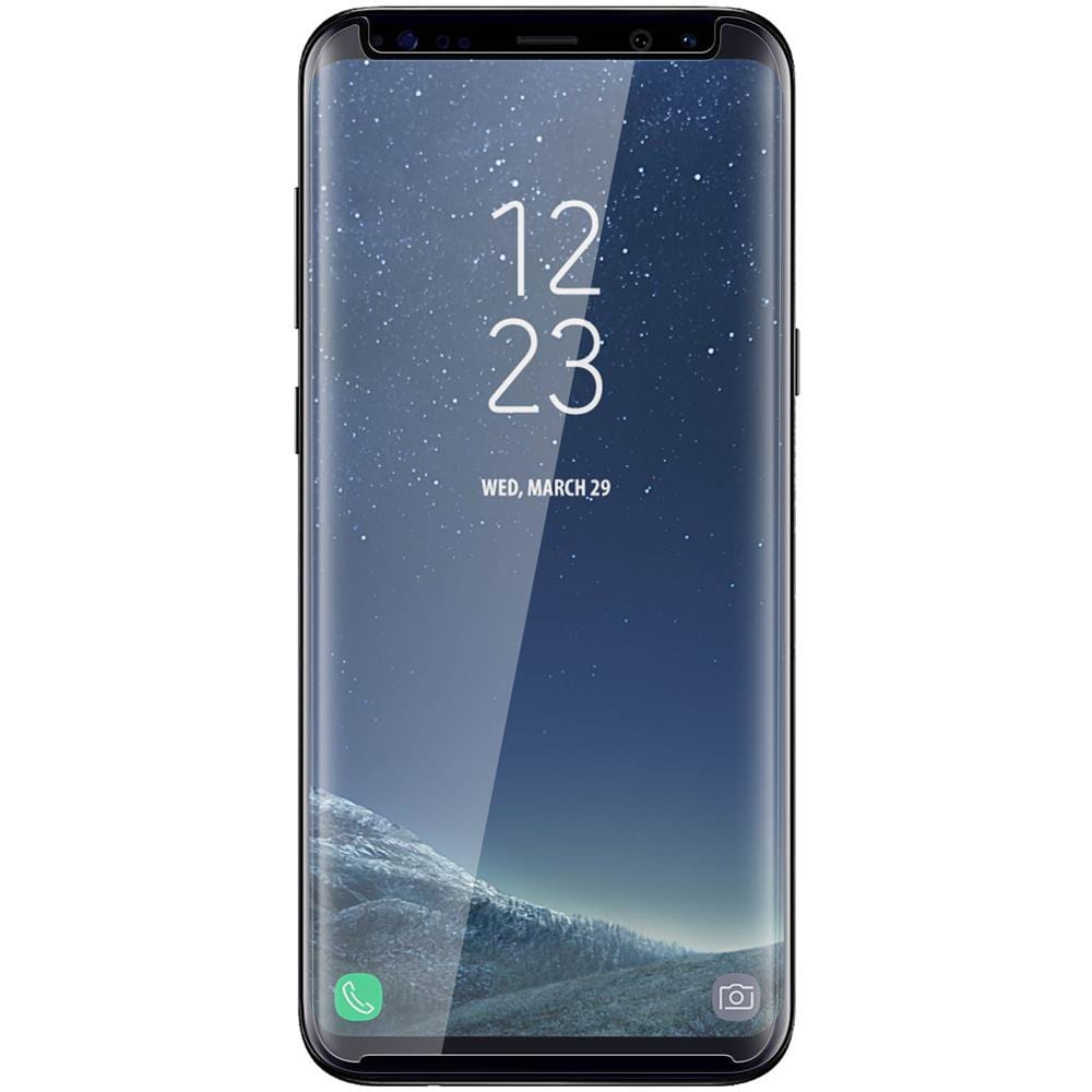 Pellicola In Vetro Temperato Con Bordi Curvi Transparente Per Samsung Galaxy S8 - Foto 2