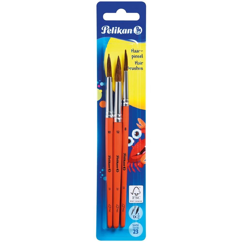 Peli Haarpinsel Blister mit 3 Pinseln - Foto 1