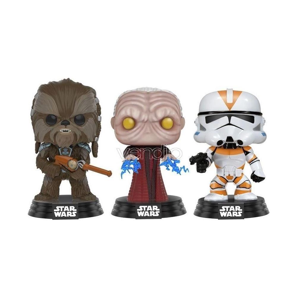 Star Wars Pop Movies Vinile Figura Tarfful, Unhooded Emperor Utapau & Clone Trooper 9 Cm Esclusiva - Foto 2