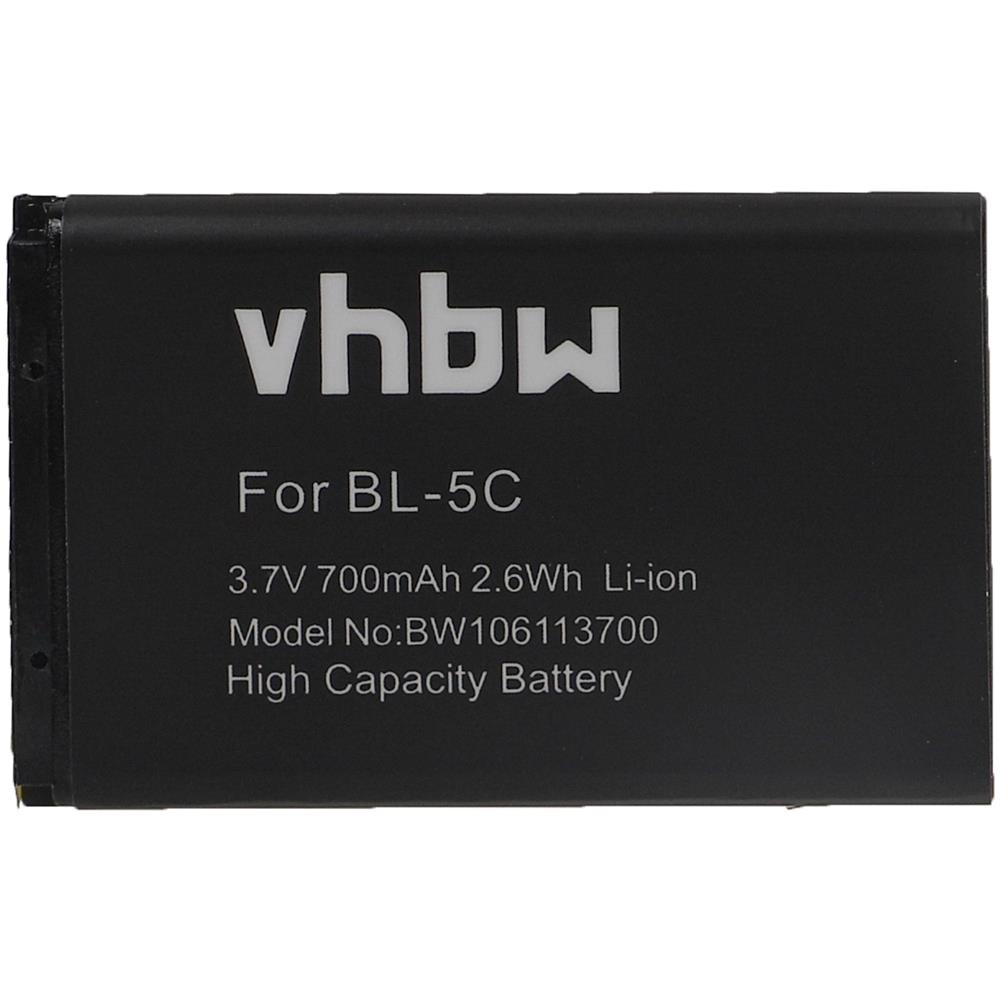 Batteria Per Nokia C1, C1-01, C1-02, C2, C2-01, Sostituisce Bl-5c, Bl-5cb - Foto 2