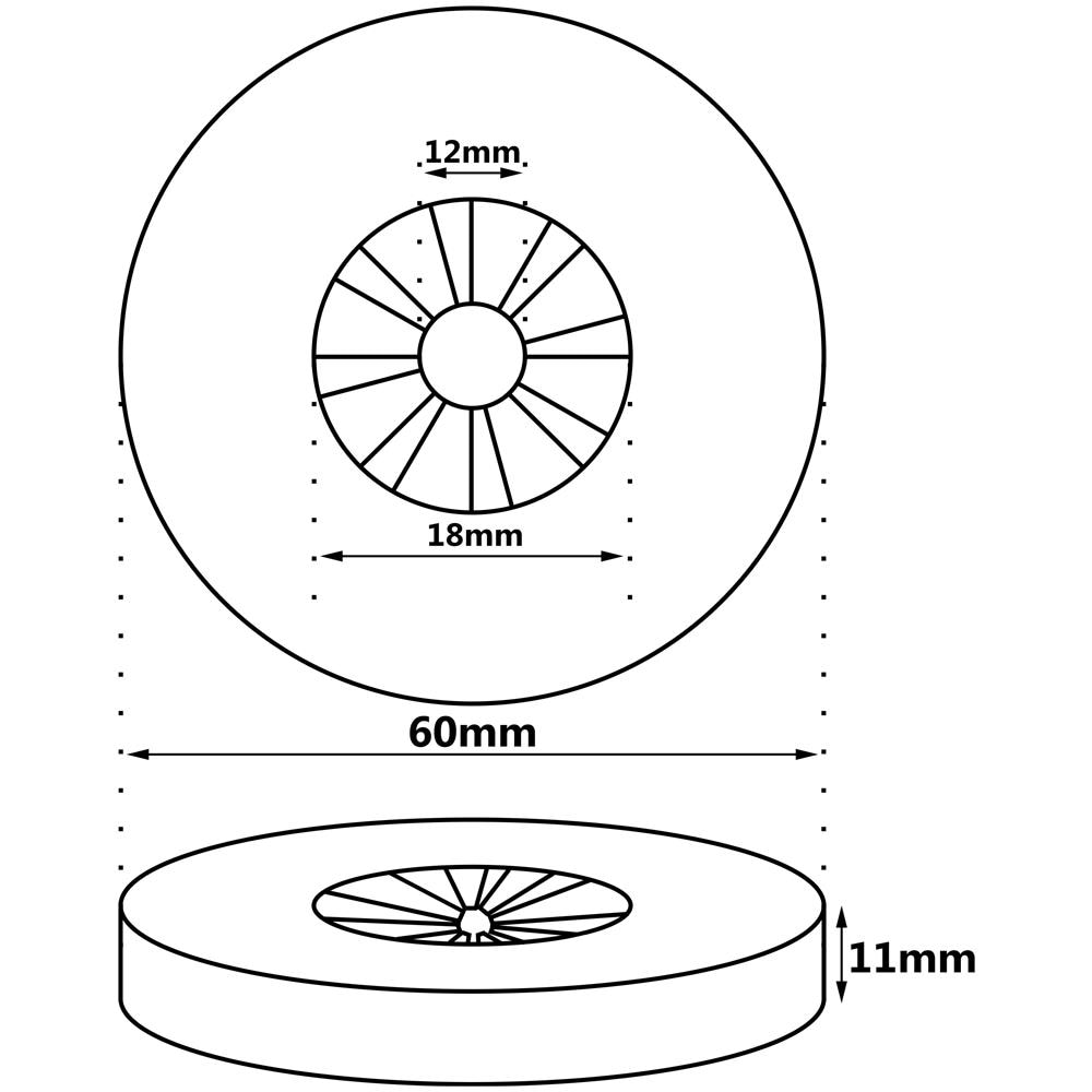 T175d Rosone In Plastica Per Termoarredo T175dx001 - Foto 2