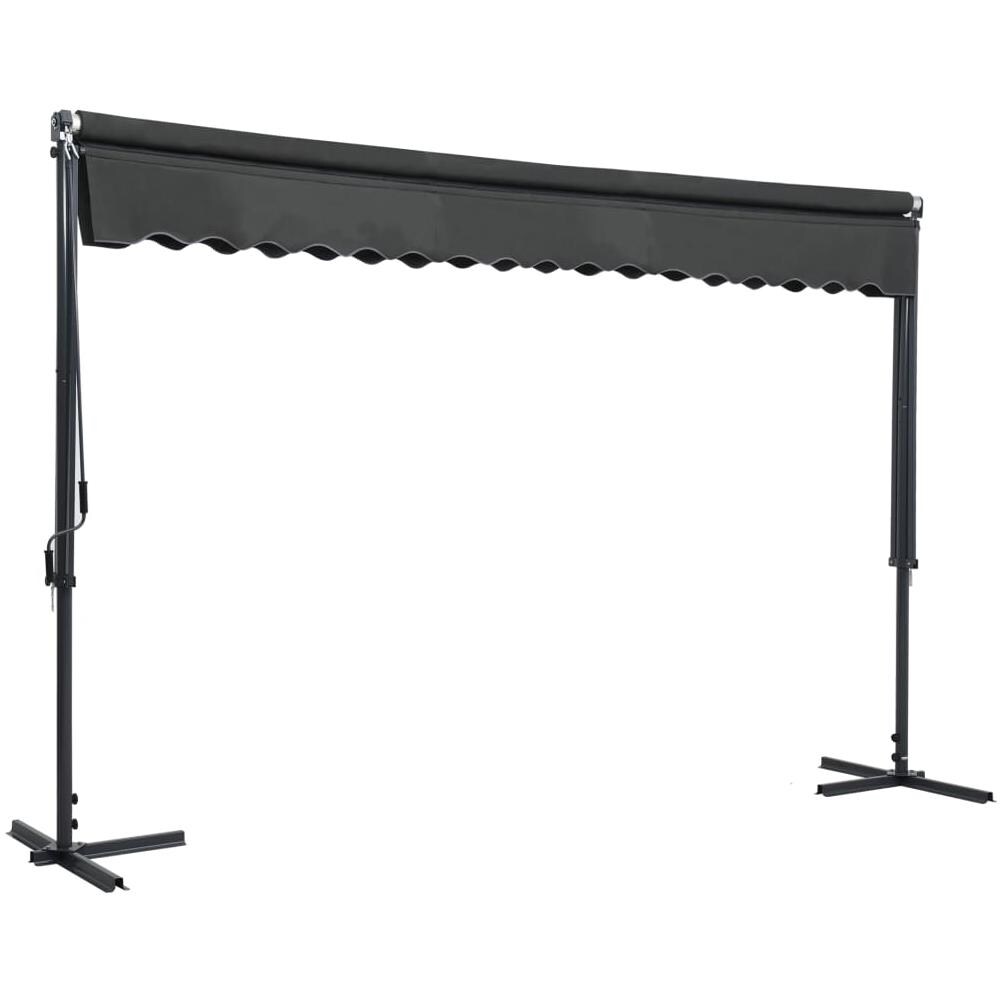 Tenda Parasole con Piedistallo 400x300 cm Antracite - Foto 3