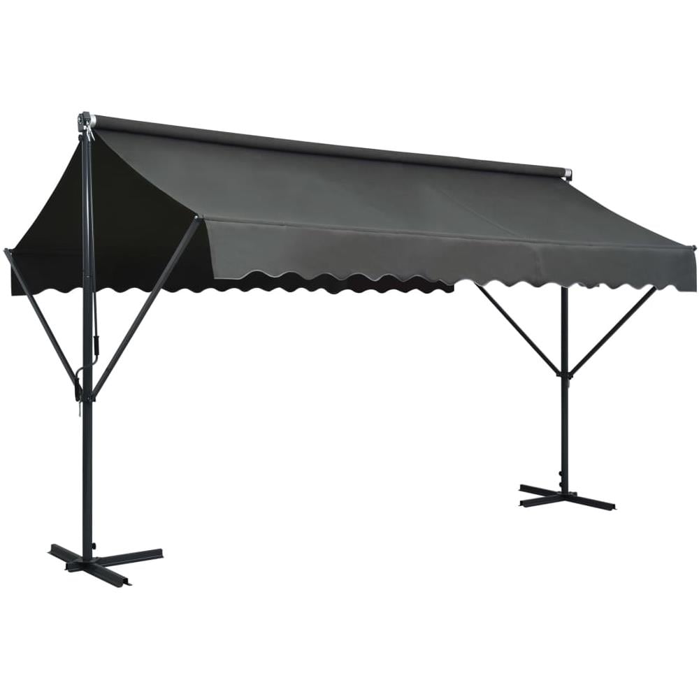 Tenda Parasole con Piedistallo 400x300 cm Antracite - Foto 1