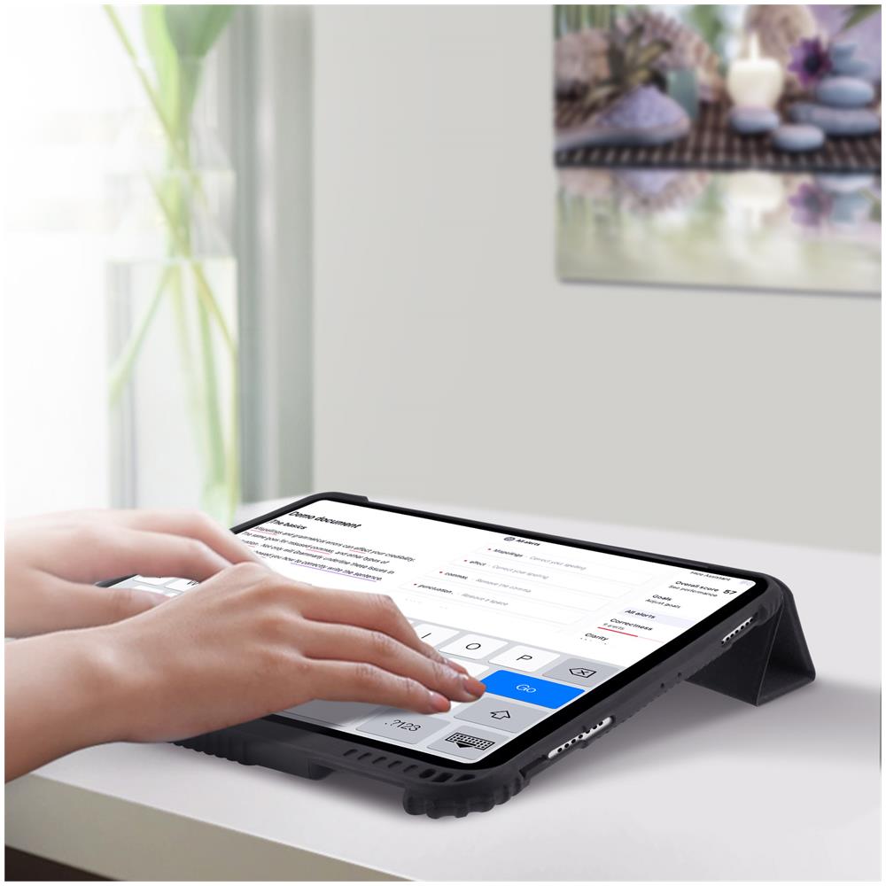 Custodia Ipad Pro 11 2020 / 2021 / 2018 Ipad Air 2020 Supporto / sleep Nero - Foto 2