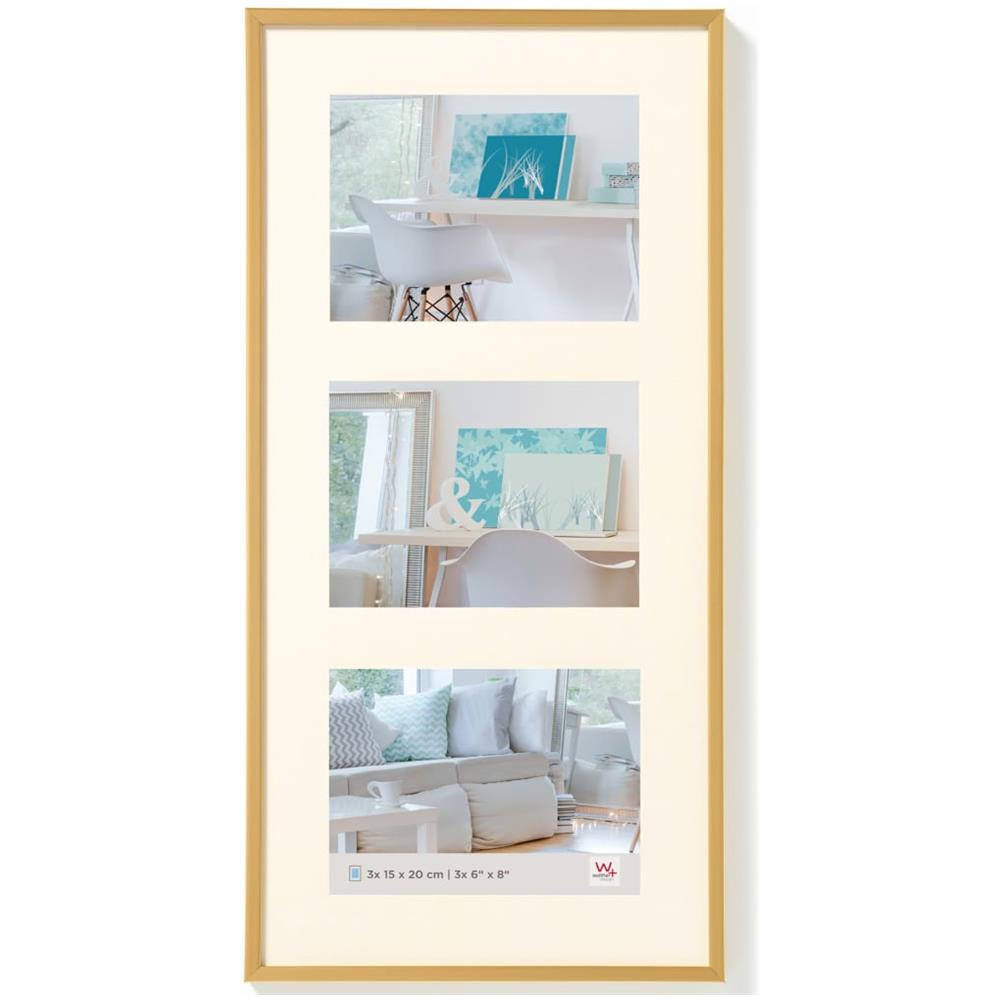 Cornice per Foto New Lifestyle 3x15x20 cm Oro - Foto 1