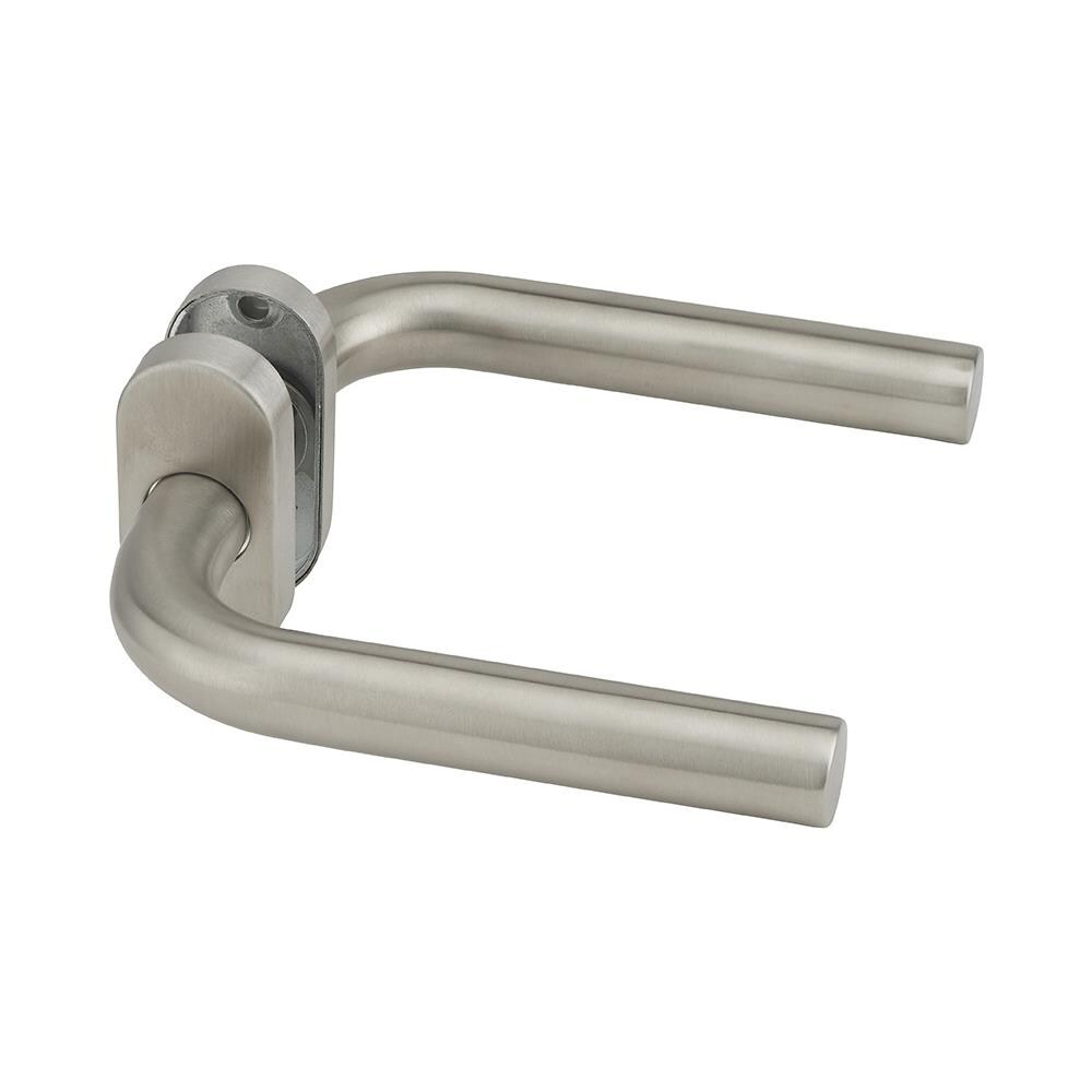 Coppia Di Maniglie Per Porta, Quadro 7mm, Rosetta Ovale, Acciaio Inox 304 - - Foto 1