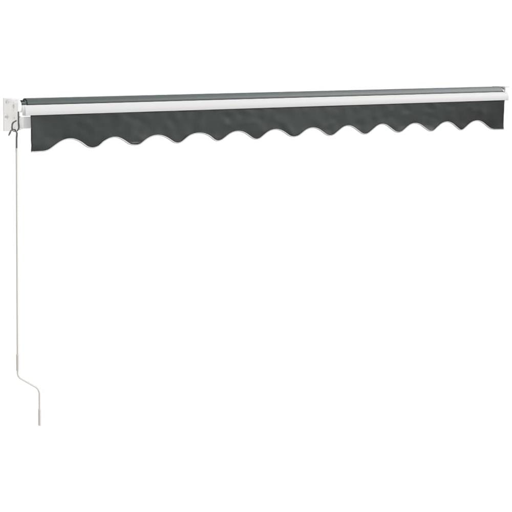 Tenda Da Sole Retrattile Antracite 3,5x2,5m Tessuto E Alluminio - Foto 2