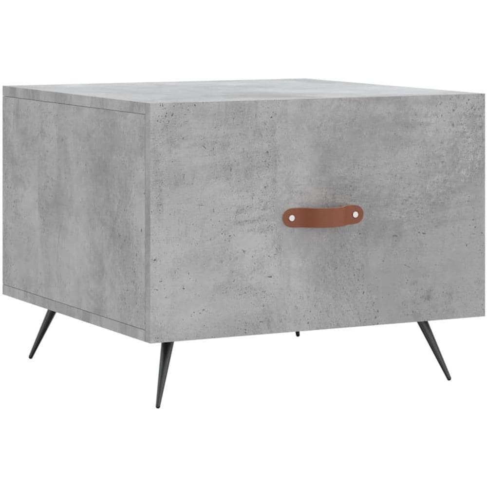 Tavolino Salotto Grigio Cemento 50x50x40 Cm Legno Multistrato - Foto 2