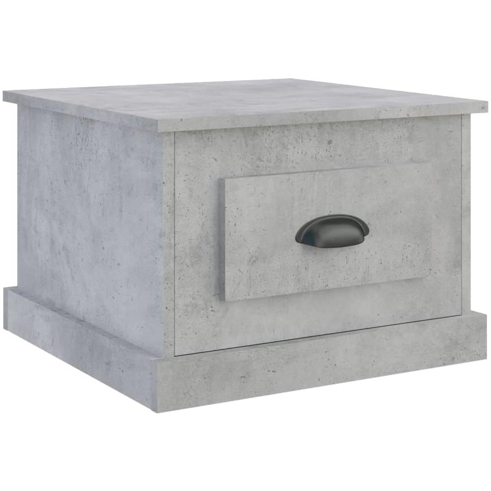 Tavolino Da Salotto Grigio Cemento 50x50x35cm Legno Multistrato - Foto 2