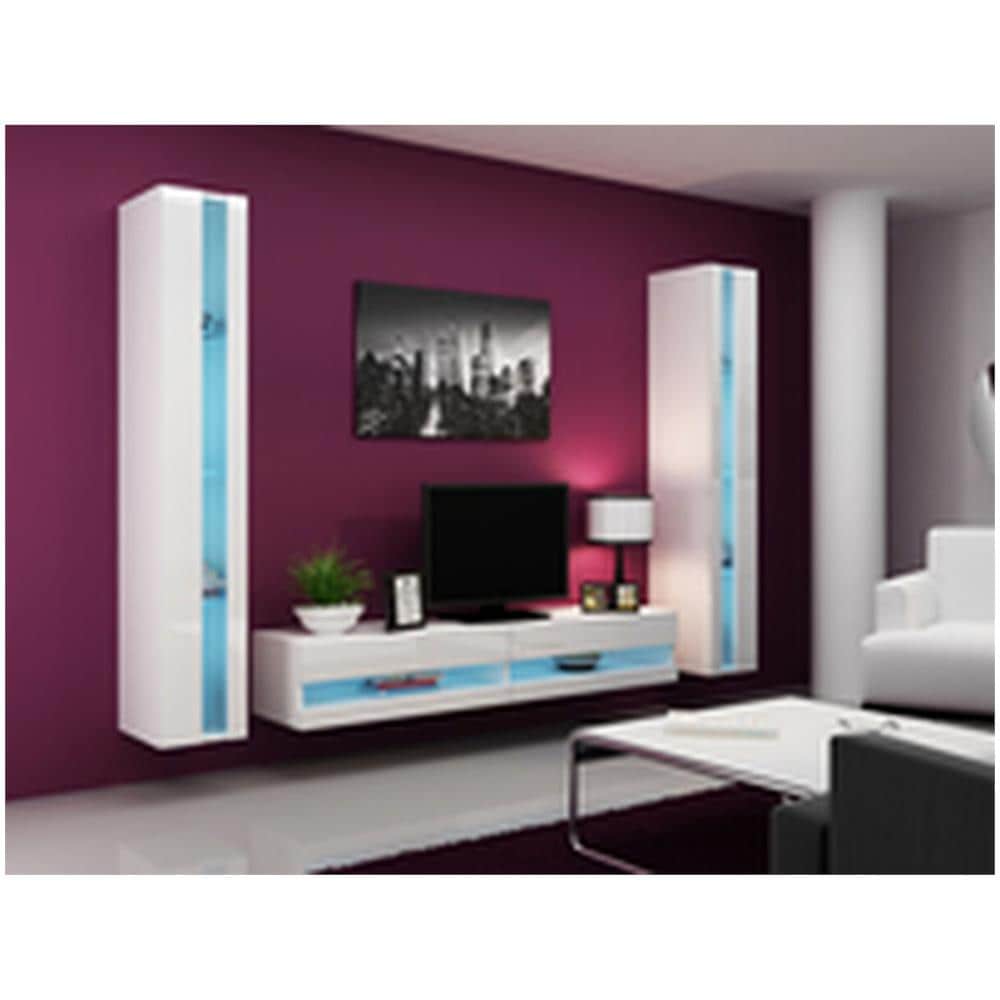Mobile Tv Rtvvigo180n B /b Bianco 180 X 30 X 40 Cm - Foto 6