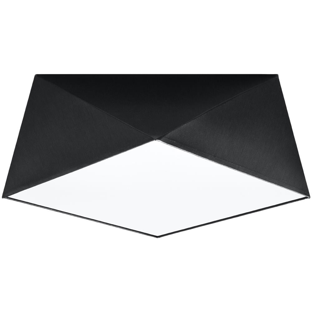 Lampada A Soffitto Hexa 35 Nero Sl. 0690 - Moderno Lampade Da Soffitto Nero 15x35x35 Cm - Foto 1