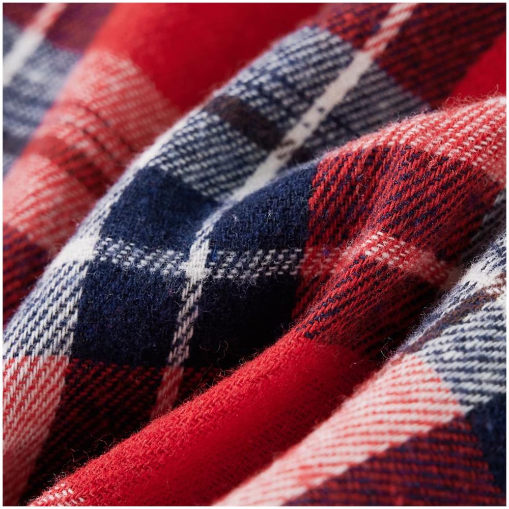 Camicia A Quadri Da Bambino Rossa E Blu Marino 116 - Foto 7