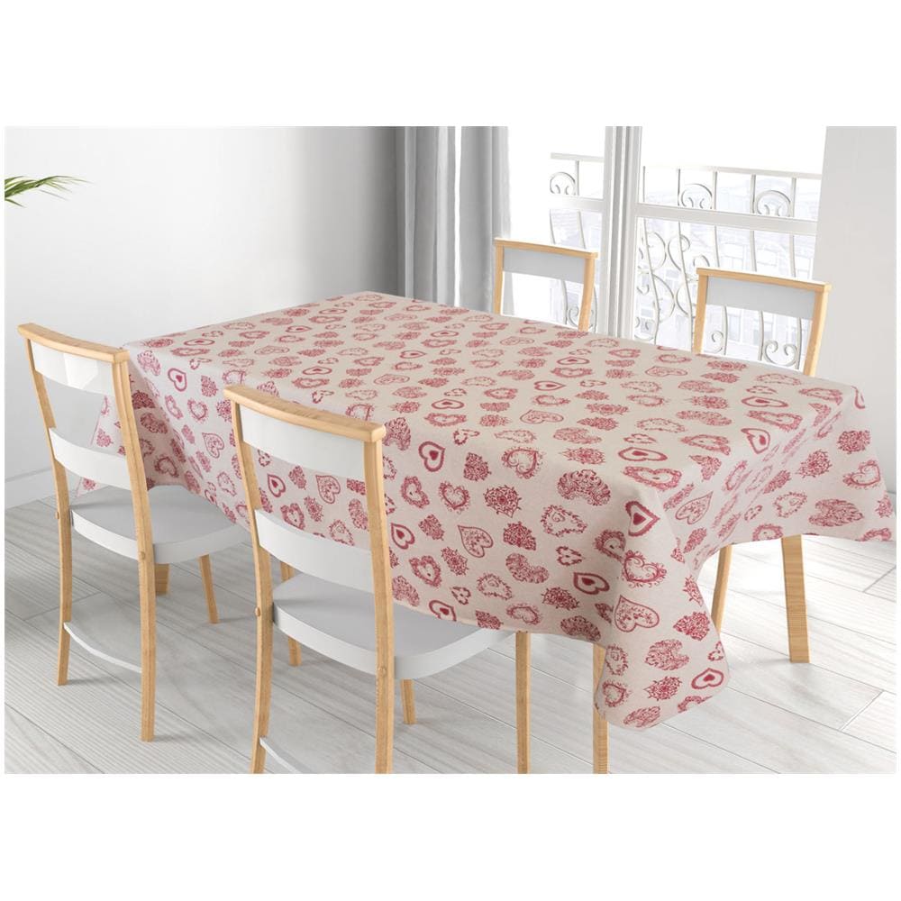 Tovaglia  Miros Disegno Cuore 140x180 Rosso - Foto 8