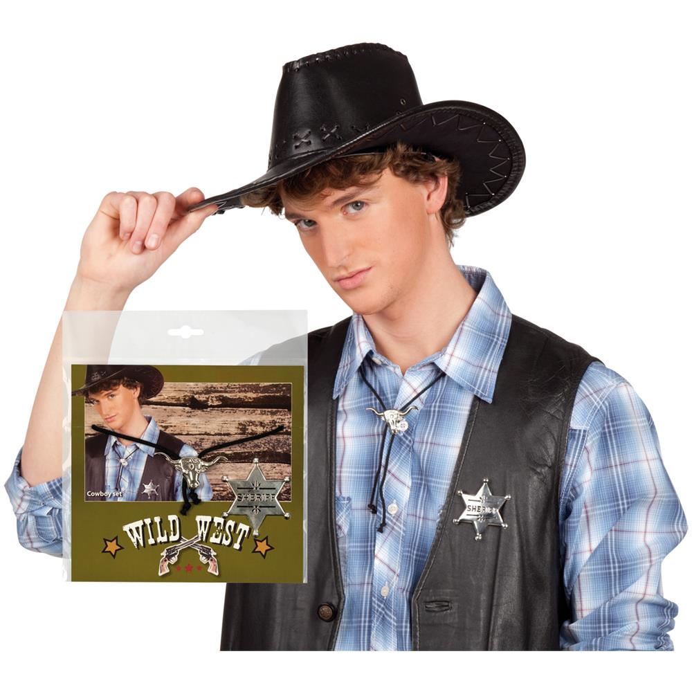 Set Collana E Stemma Cowboy Taglia Unica - Foto 1