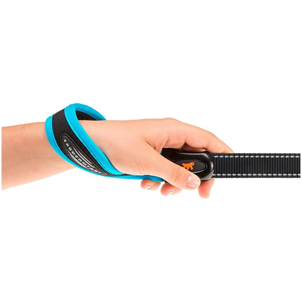 Guinzaglio Per Cani Ergofluo Matic G25/120 Impugnatura Imbottita E Moschettone Magnetico - Foto 2