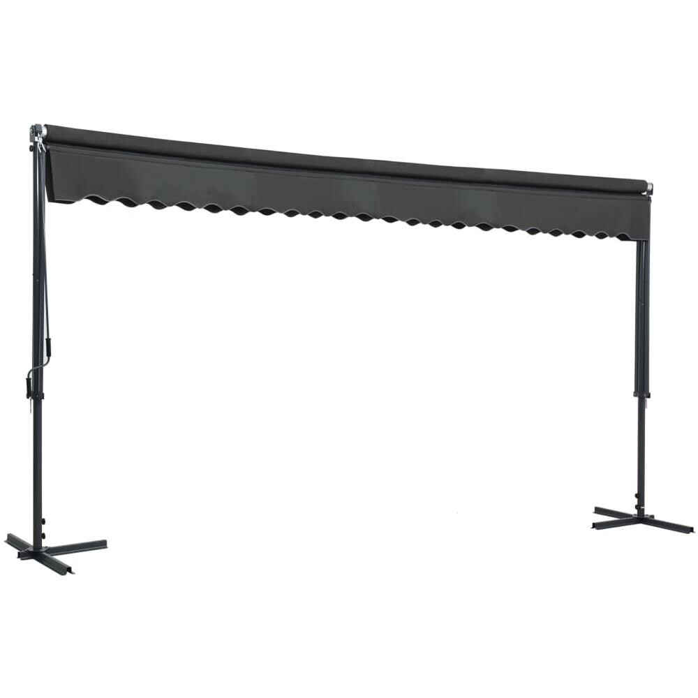 Tenda Parasole con Piedistallo 500x300 cm Antracite - Foto 3