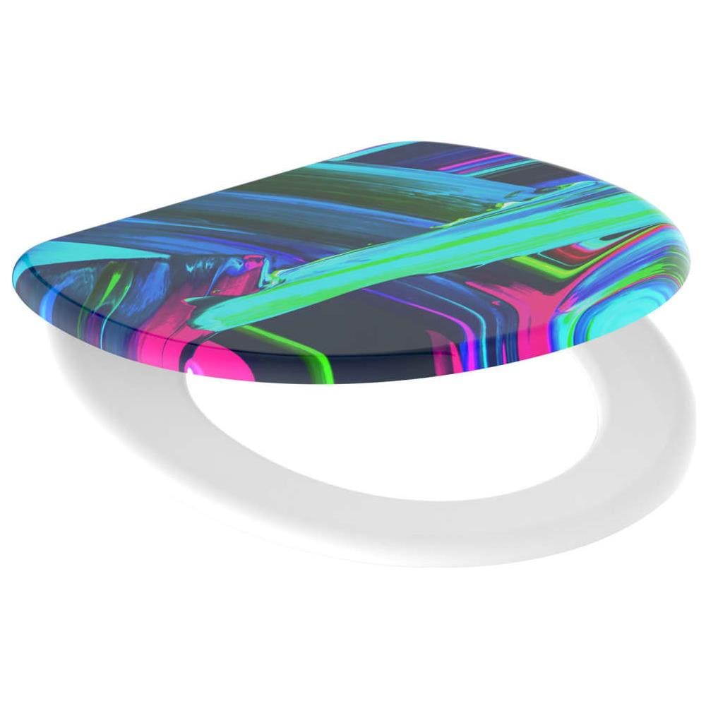Tavoletta WC con Chiusura Ammortizzata NEON PAINT - Foto 1