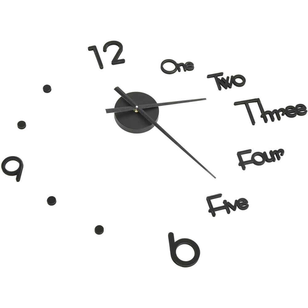 Orologio da Parete 3D Design Moderno Nero 100 cm XXL - Foto 2