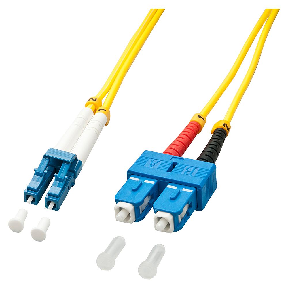 20m OS2 LC - SC Duplex, LC, SC, Maschio / maschio, OS2, Giallo, Single-mode - Foto 2