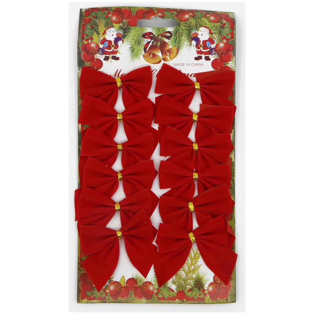 Ghirlanda Natalizia Con 12 Fiocchi Rossi (2 Metri) - Foto 2