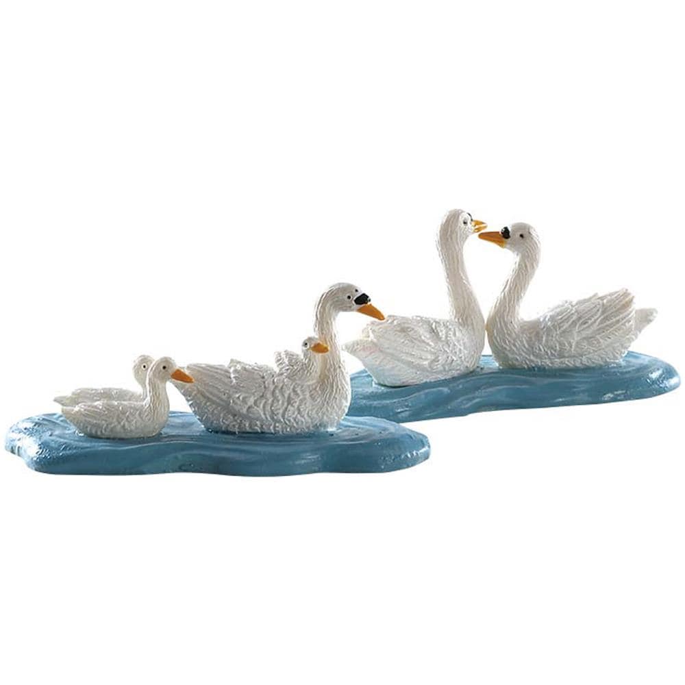 Swans Lemax Decorazione Natale Multicolore - Foto 1