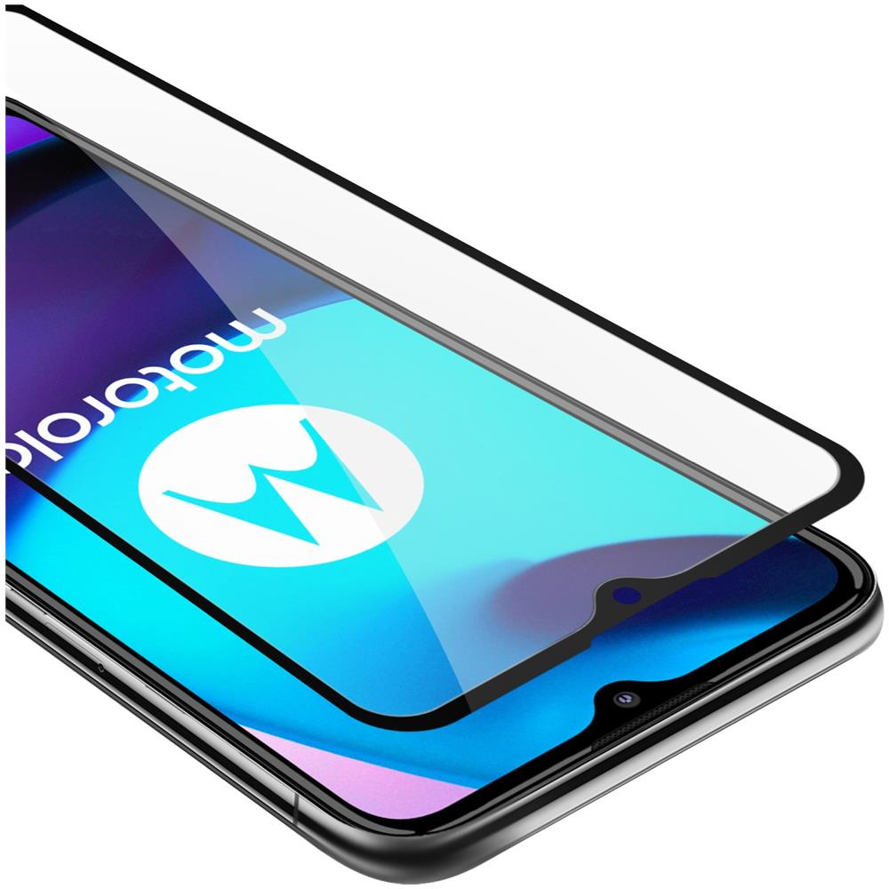Cadorabo Pellicola Armatura A Schermo Intero Compatibile Con Motorola Moto E20 / E30 / E40 In Trasparente Con Nero - Vetro Temperato (tempered) Di Protezione Del Display In Durezza 9h Con 3d Touch - Foto 1
