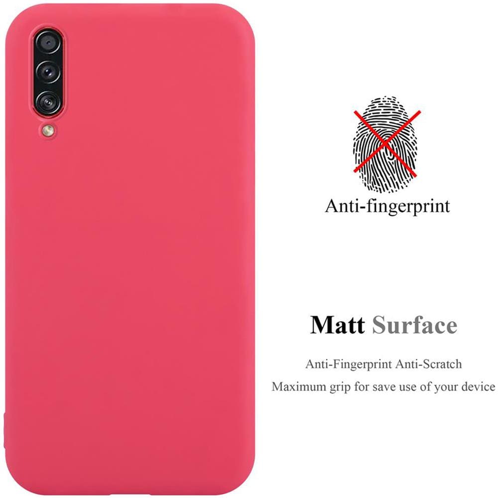 Custodia Compatibile Con Samsung Galaxy A70s In Candy Rosso - Coperchio Protettivo In Silicone Tpu Flessibile - Foto 2