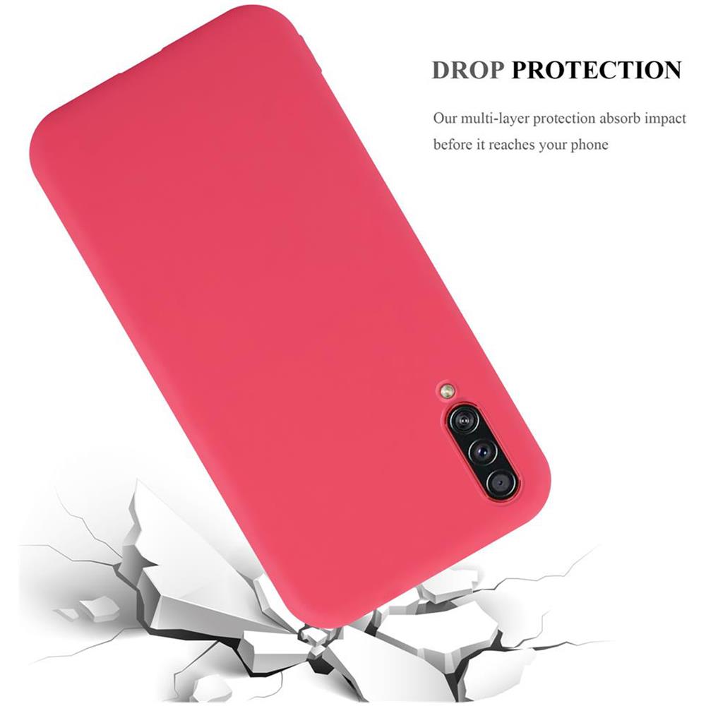 Custodia Compatibile Con Samsung Galaxy A70s In Candy Rosso - Coperchio Protettivo In Silicone Tpu Flessibile - Foto 8