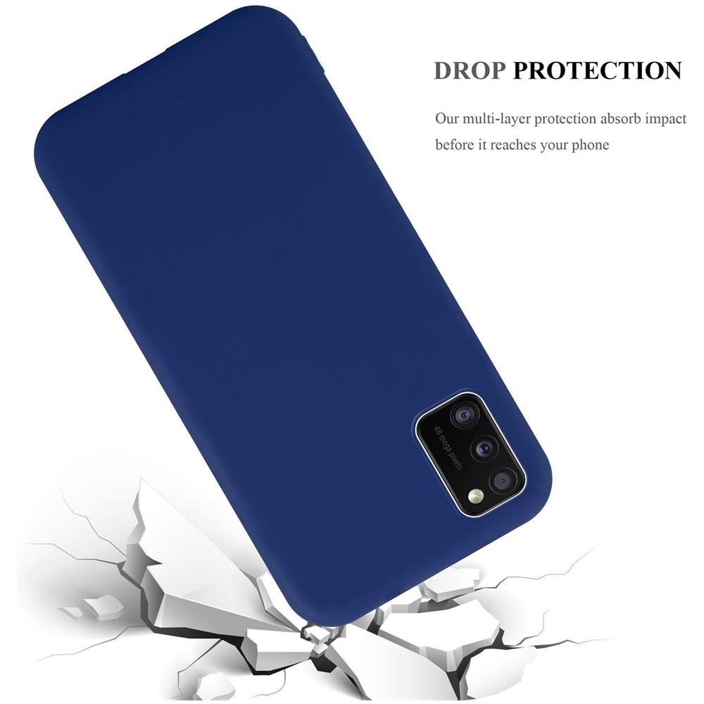 Custodia Compatibile Con Samsung Galaxy A41 In Candy Blu Scuro - Coperchio Protettivo In Silicone Tpu Flessibile - Foto 7