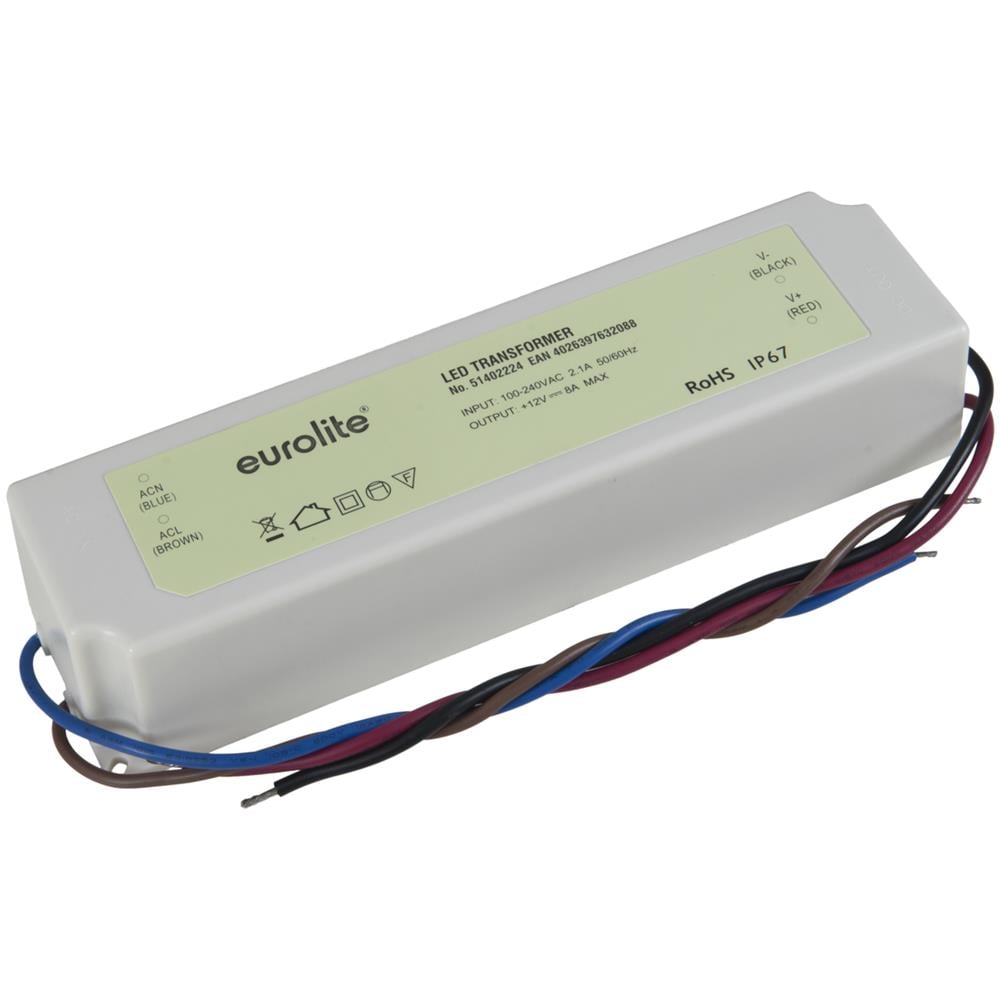 Electronic Transformer, 12v, 8a, Ip67 - Foto 1