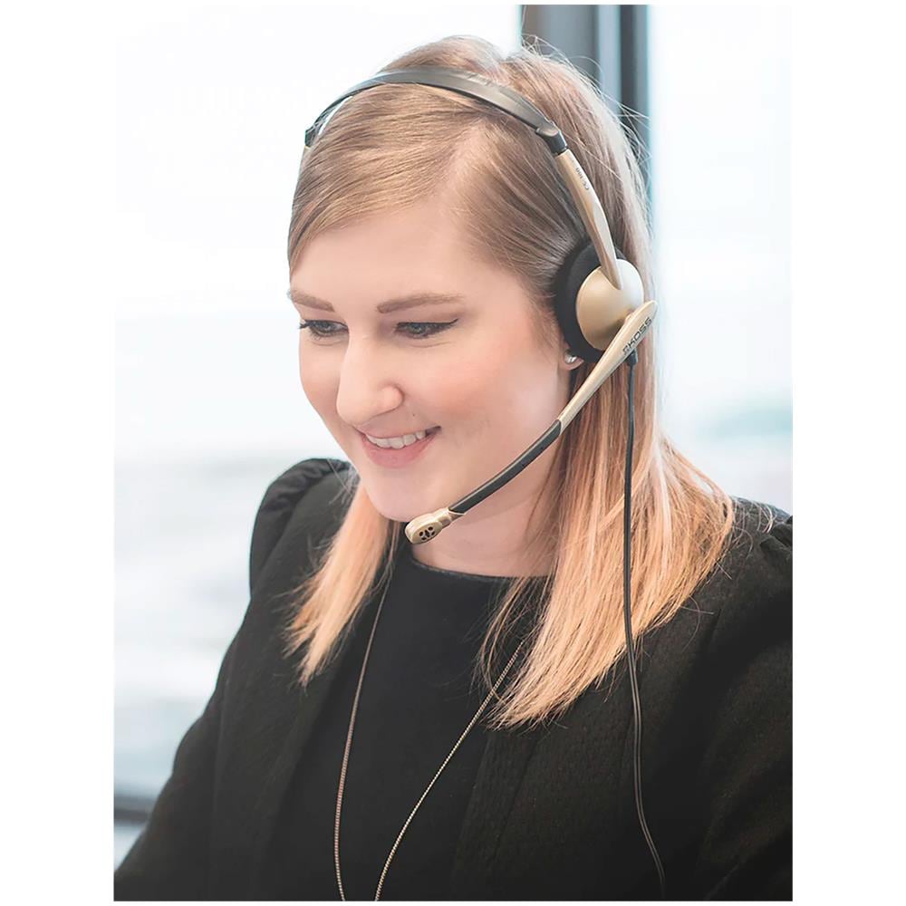 Cs95 Usb Cuffie Cablata Usb Con Microfono A Cancellazione Del Rumore, Per Ufficio Beige - Foto 8