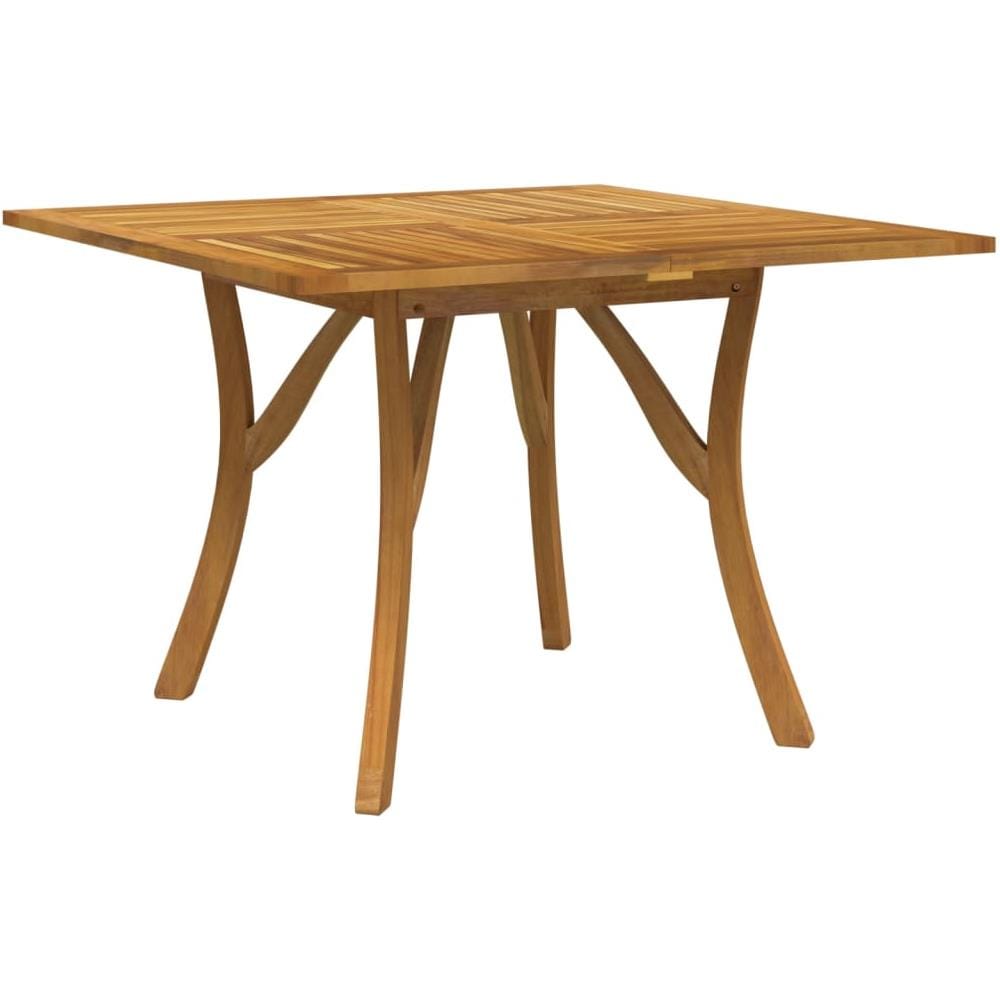 Tavolo Da Giardino 110x110x75 Cm Legno Massello Di Acacia - Foto 1