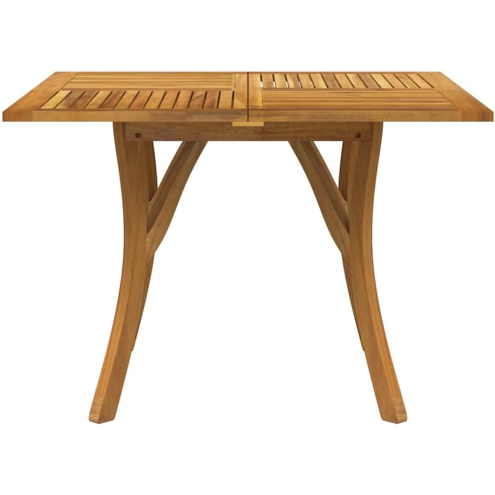 Tavolo Da Giardino 110x110x75 Cm Legno Massello Di Acacia - Foto 2