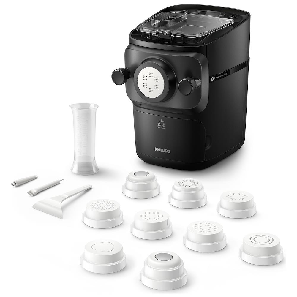 Macchina per Pasta HR2665/967con Capacità 800 GR 10 Trafile con Bilancia Integrata Potenza 200 W Colore Nero - Foto 2