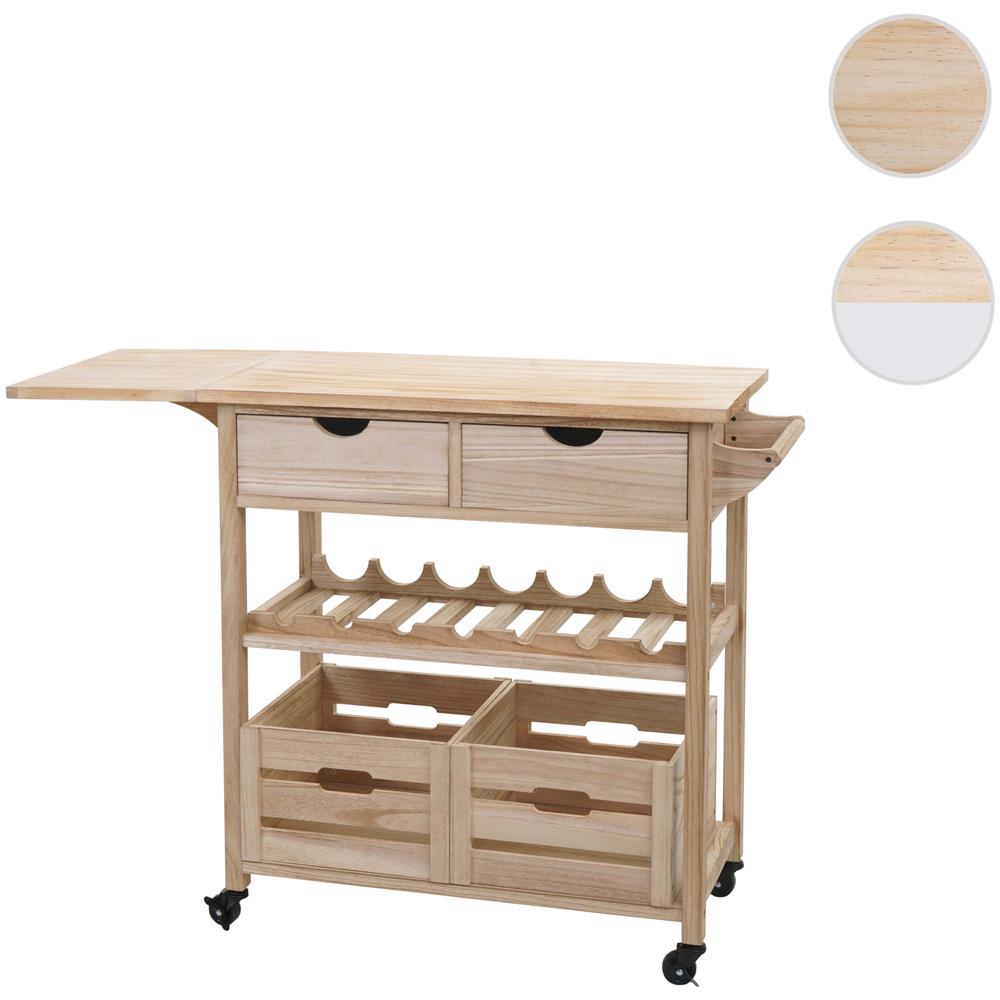 HOMCOM Carrello Portavivande a 2 Livelli con Maniglie e Ruote girevoli, in Metallo, 63x40.4x83.5cm, Nero|Aosom
