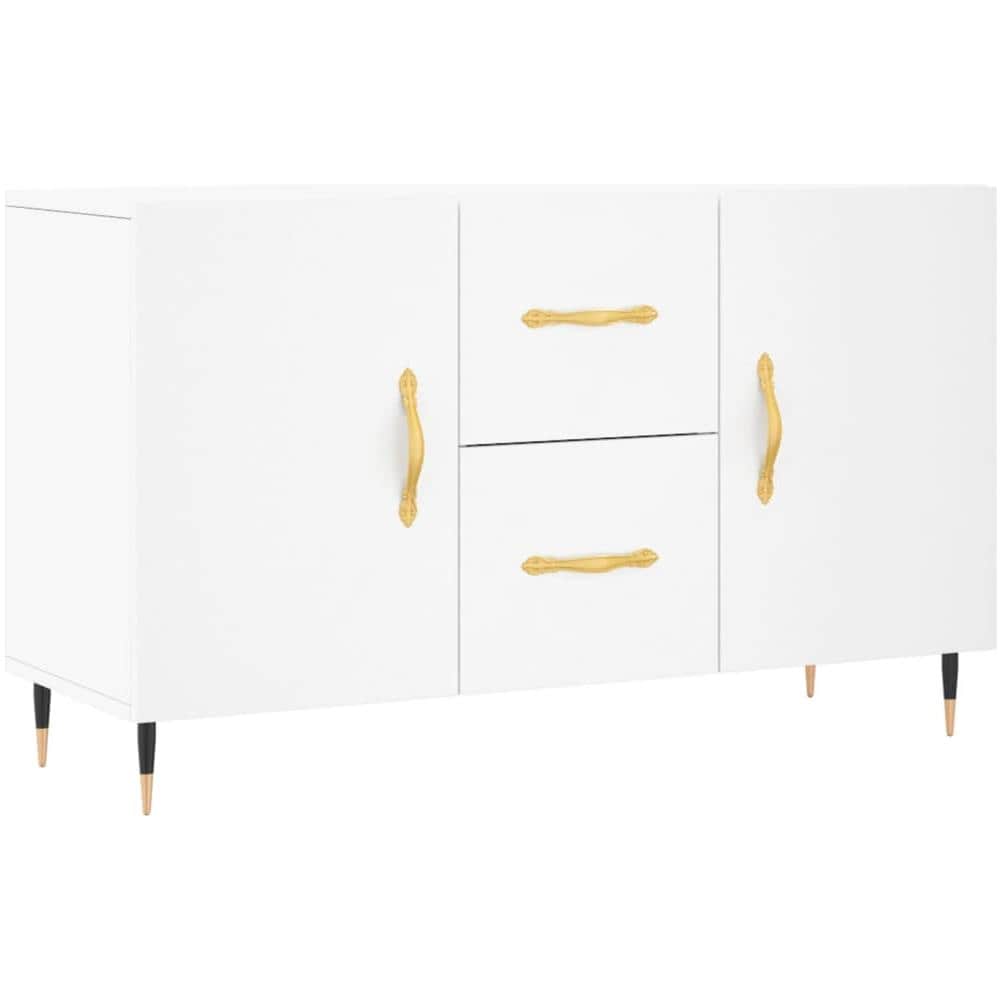 Credenza Bianca 100x36x60 Cm In Legno Multistrato - Foto 2