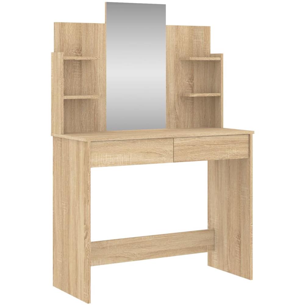 Toeletta Con Specchio Rovere Sonoma 96x39x142 Cm - Foto 2