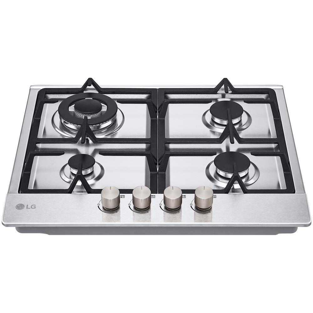 CBGZ2414S Piano cottura a gas 60cm, 8,5kW, 4 bruciatori, Griglie in ghisa, Piatto inox - Foto 2