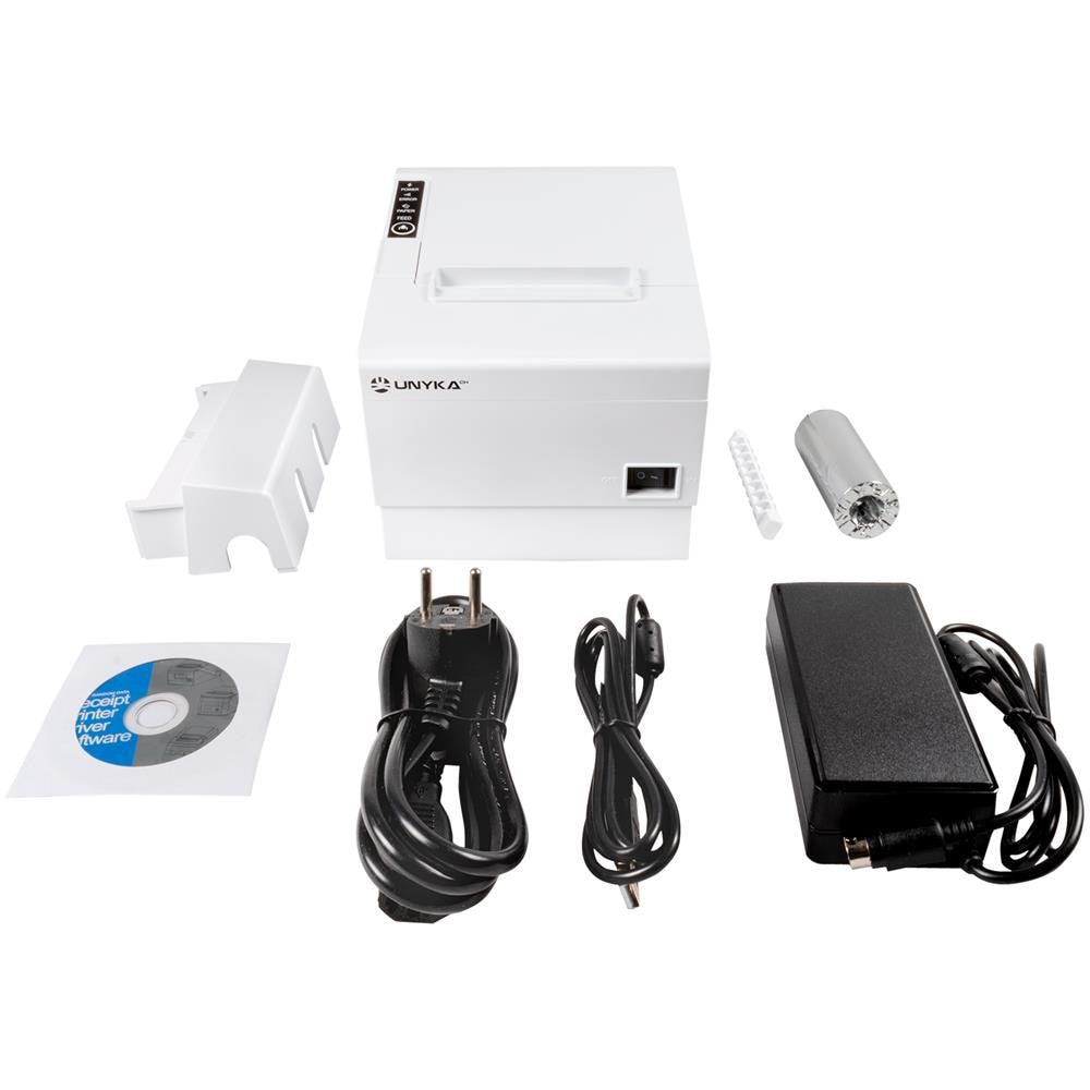 Stampante Termico UK56009W Velocita 230 mm /s di Stampa Cablato Colore Bianco - Foto 6