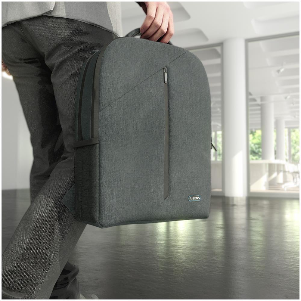 ASBG-BP084-GR borsa per laptop 39,6 cm (15.6") Zaino Grigio - Foto 6