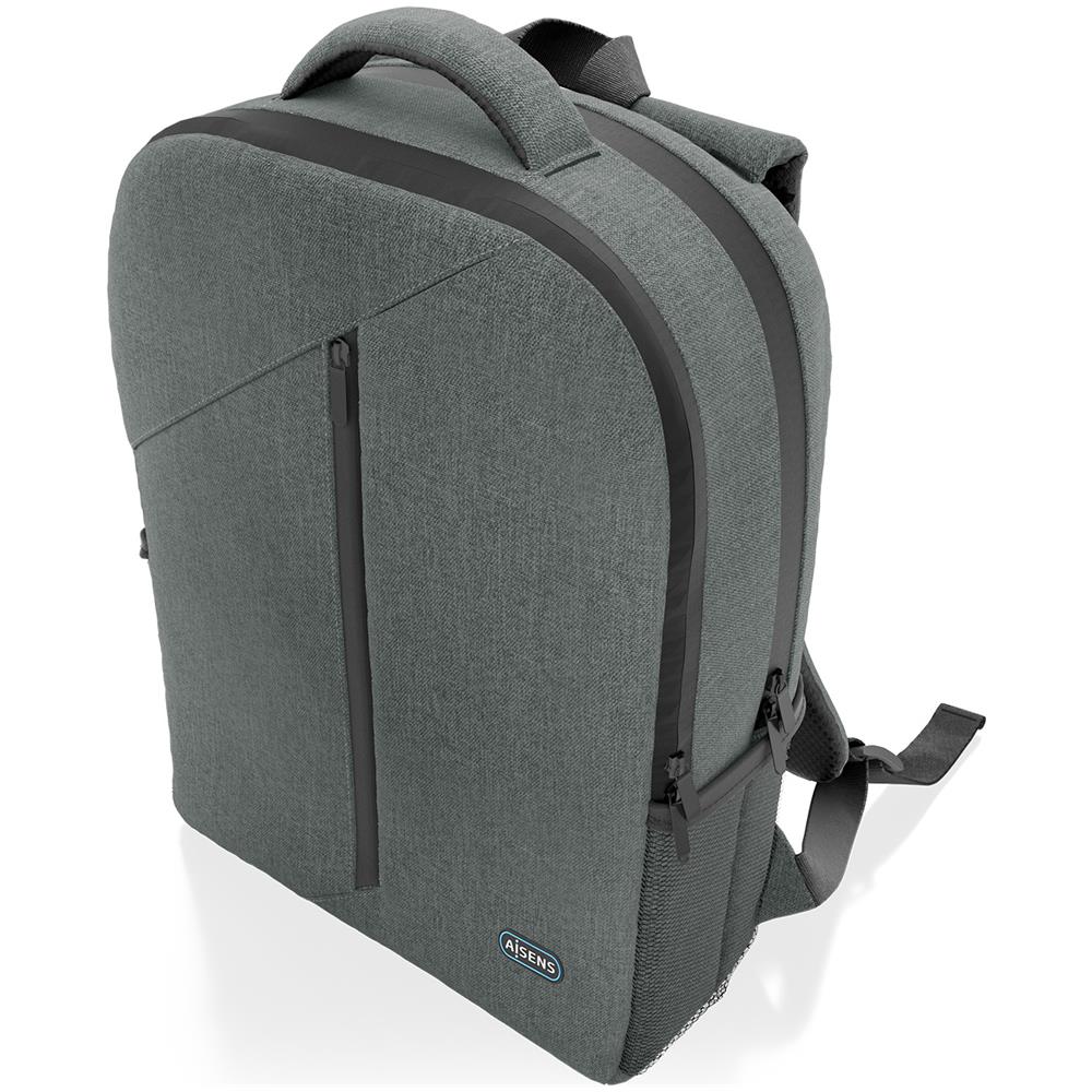 ASBG-BP084-GR borsa per laptop 39,6 cm (15.6") Zaino Grigio - Foto 2