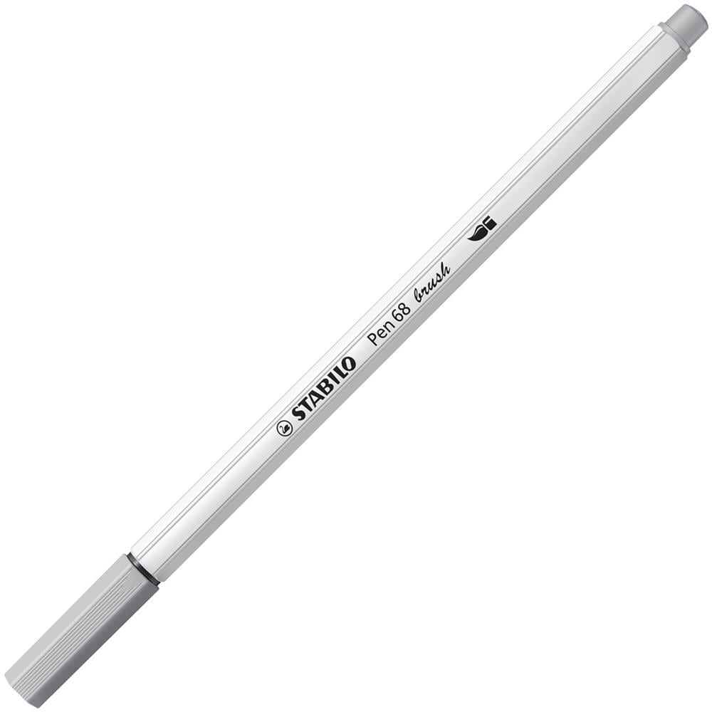 Pen 68 brush - Pennarello Premium con punta a pennello - Confezione da 10 - Grigio Freddo Medio - Foto 2