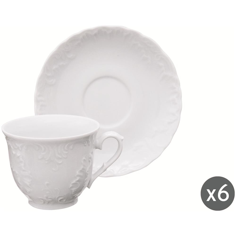 Set 6 tazze thŠ con piattino Elisa Rococ• - Foto 1