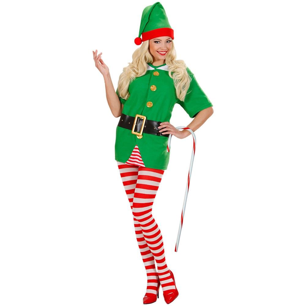 Bastone Da Elfo Di Natale Bianco E Rosso Taglia Unica - Foto 2