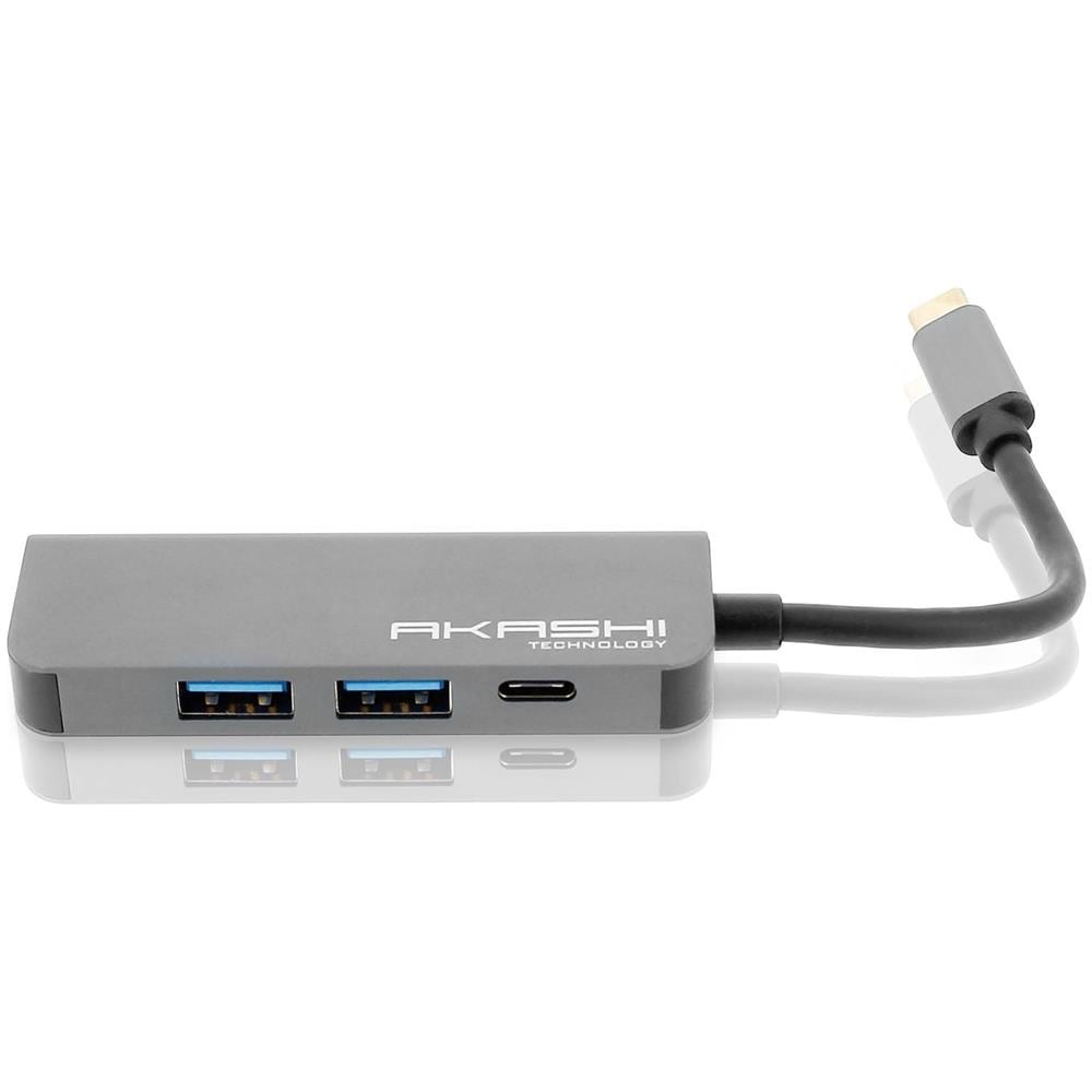 Hub Usb Type C 4 I 1 Multiporta Hdmi 4k / Usb 3.0 / Type-c - Grigio - Foto 1