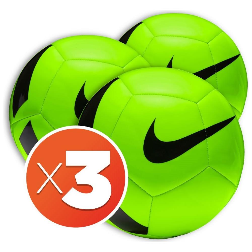 Combo Palloni Calcio Pitch Team - Taglia: Unica - Colore: Verde Nero - Foto 1