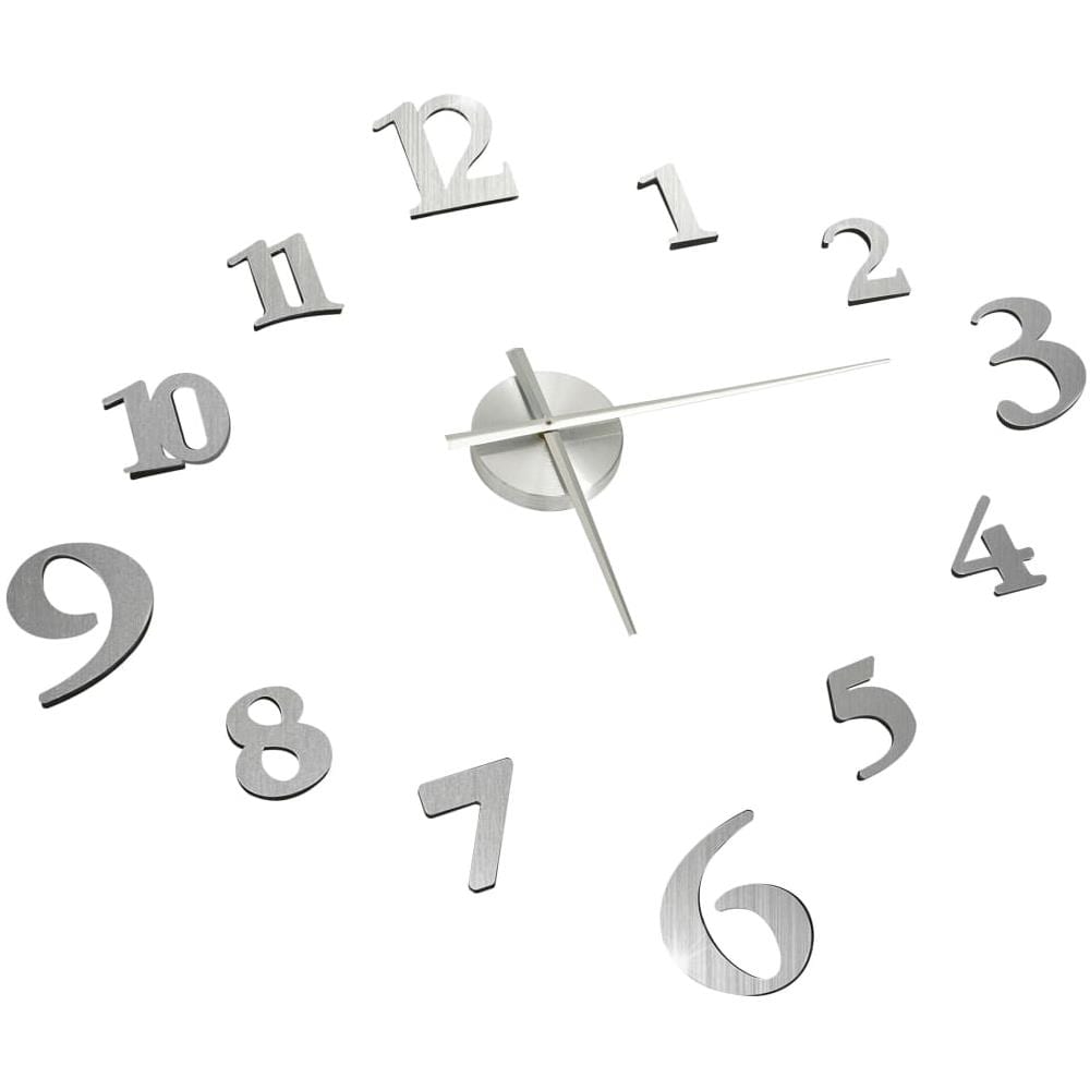 Orologio da Parete 3D Design Moderno Argento 100 cm XXL - Foto 2