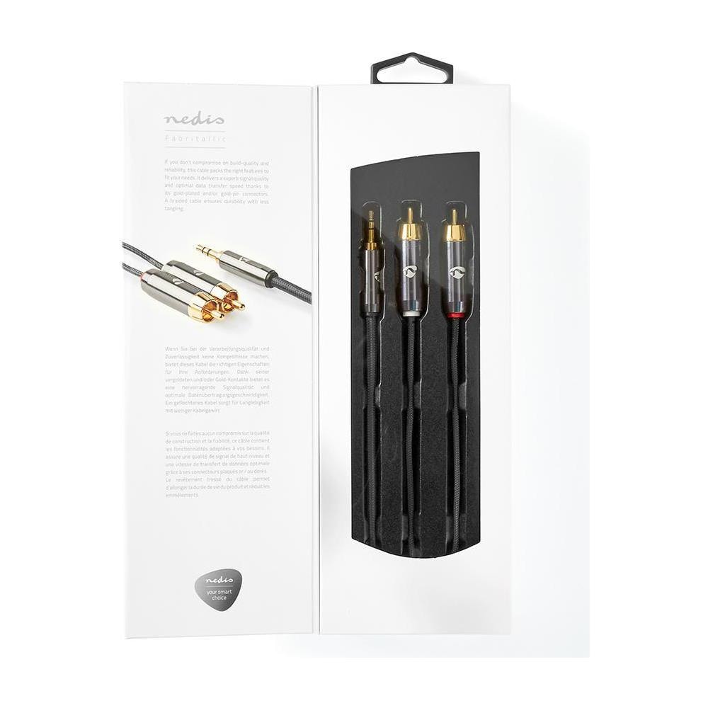 CATB22200GY10 cavo audio 1 m 3.5mm 2 x RCA Grigio - Foto 7