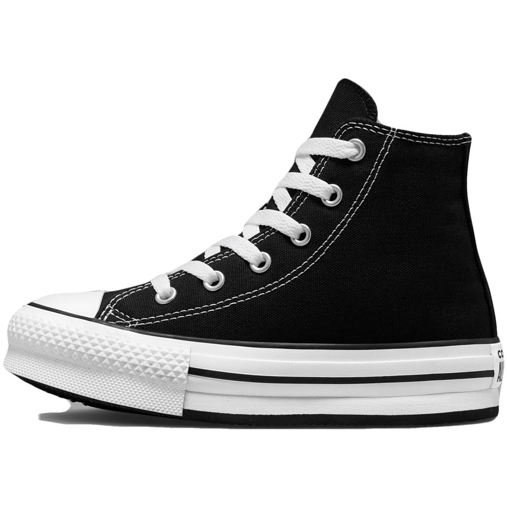 Scarpe Chuck Taylor All Star Eva Lift Platform Hi Taglia 33 Codice 372859c Nero - Foto 2