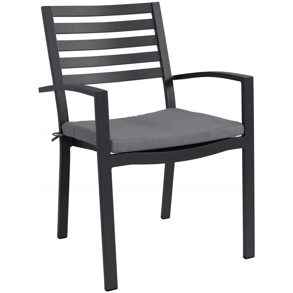 Dexter - Poltrona Da Giardino In Alluminio Impilabile Con Cuscino - Foto 1